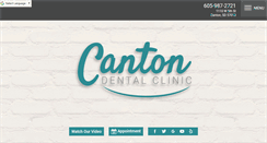 Desktop Screenshot of cantonsddentist.com